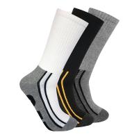 CAT 346706TA - Oversized Logo 1/2 Cushion Crew Sock 3-Pack