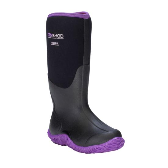 Black/Purple Dryshod LEG-WH Right View