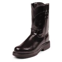 Justin 4860 - Double Comfort® Black Melo-Veal Round Toe Wellington