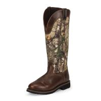 Justin WK4550 - Stampede Realtree AP Round Toe Snake Boot