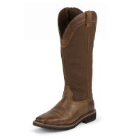 Justin WK4556 - Stampede Rugged Tan Square Toe Snake Boot