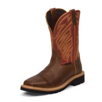 Justin WK4564 - Stampede Burgundy Square Toe Wellington