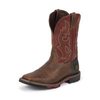 Justin WK4643 - Hybred® Red Oiled Square Toe Wellington