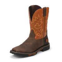 Justin WK4944 - Hybred® Orange Square Toe Wellington