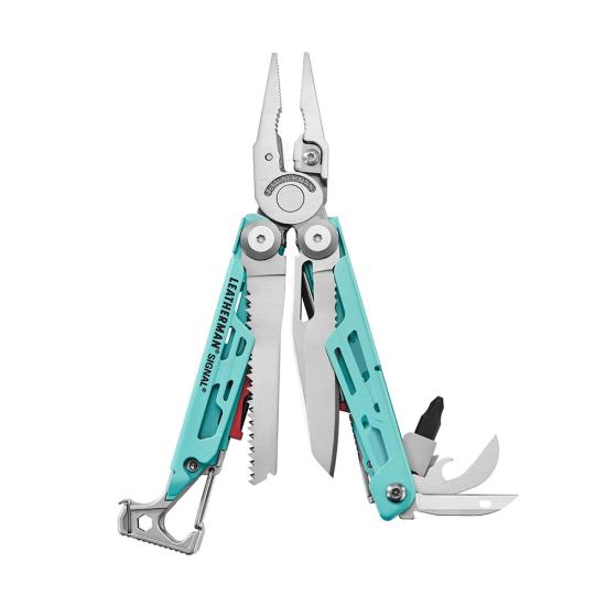 Aqua/Silver Leatherman 833185 Front View