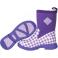 Purple Gingham Muck BMK-5GHM Right View Purple Gingham Muck BMK-5GHM Right View - Purple Gingham