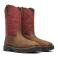 Brown/Scarlet Thorogood 804-4341 Right View - Brown/Scarlet