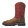 Brown/Scarlet Thorogood 804-4341 Left View - Brown/Scarlet