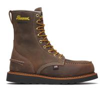 Thorogood 804-3878 - 1957 Series - 8" Waterproof Steel Moc Toe Black Wedge Boot