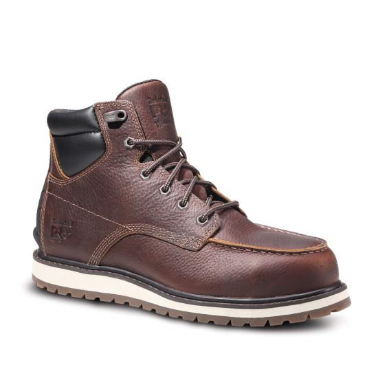 Brown Timberland PRO A44UP Front View