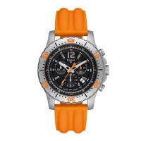 Traser 100202TRA - Extreme Sport Chrono Watch with Orange Silicone Band