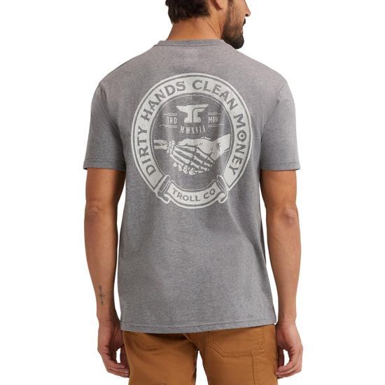 Charcoal Heather Troll Co. TC2248 Back View
