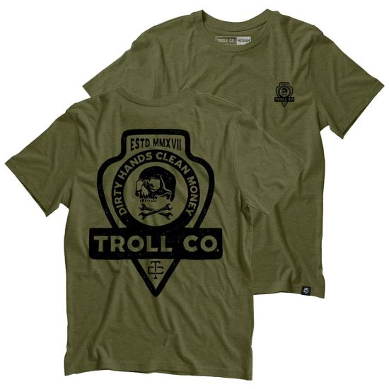 Military Green Troll Co. TC1388 Back View