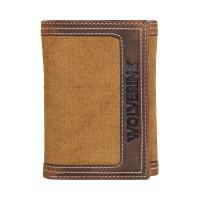Wolverine WV61-9220 - Canvas/Leather Trifold Wallet